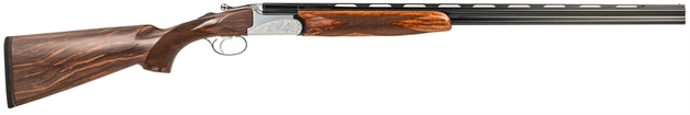 Picture of  Fausti Usa, Inc 15402 Caledon  410 Gauge 3" 2Rd 28" Blued Barrel, Engraved Stainless Rec, Wood Laser Grain Stock, Metallic Bead Sight