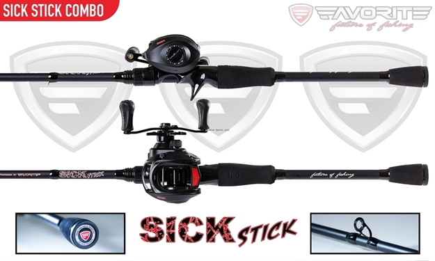 Picture of Favorite Pbf Sick Stick 7'4" H Casting Combo, Right  8 + 1 BB 6.4:1 Reel