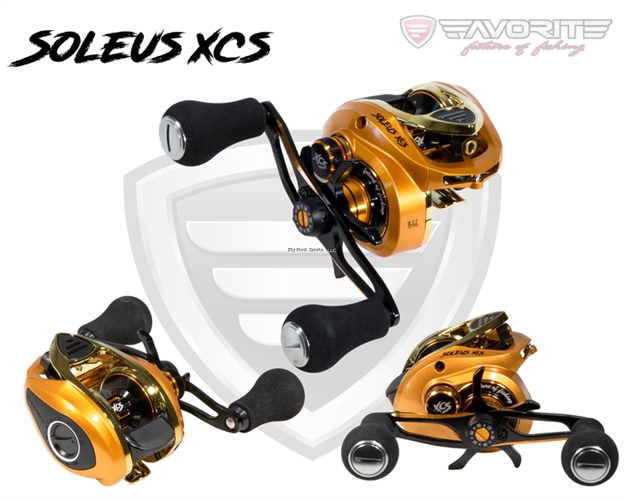 Picture of Favorite Soleus Xcs Casting Reel, Gold/Gold 6.3:1 (Right)
