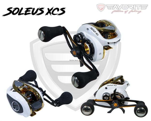 Picture of Favorite Soleus Xcs Casting Reel, White/Gold Xcs 6.3:1 (Right)