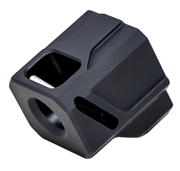 Picture of  Faxon Firearms Ffpacompdsg02 Exos-543 Compensator For Gen 4 Black Anodized Aluminum 1/2"X28 Threads 1.10" Oal 9Mm 816341026452