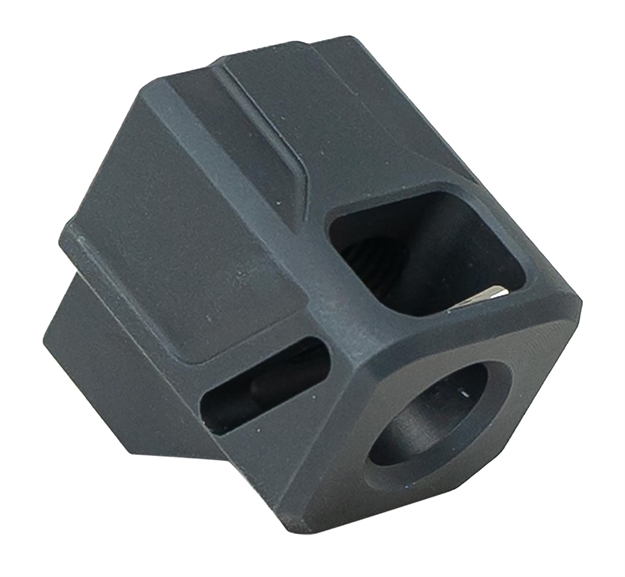 Picture of  Faxon Firearms Ffpacompdsmp01 Exos-514 Compensator For M&P Black Aluminum 1/2"X28 Threads 1.10" Oal 9Mm