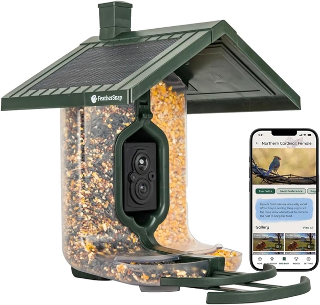 Picture of Feathersnap Scout Birdfeeder Wi-Fi Solar Powered W/ Camera FSBF001 810126750563