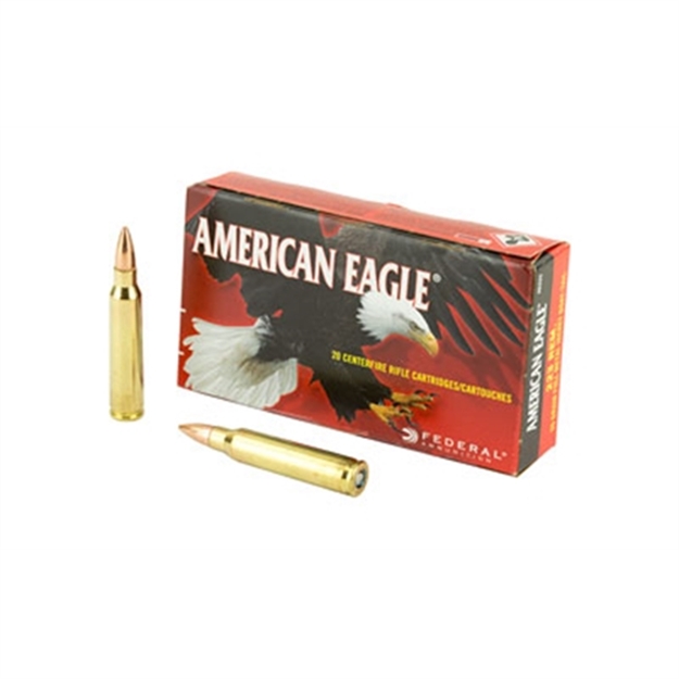 Picture of  Federal Ae223 American Eagle Rifle 223 Rem 55 GR Full Metal Jacket Boat Tail 20 Per Box/ 25 Case 029465084820