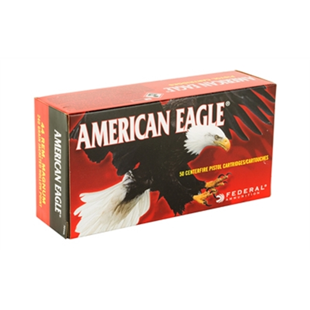 Picture of  Federal Ae44a American Eagle Handgun 44Remmag 240Gr Jacketed Hollow Point 50 Per Box/20 Case 029465084974