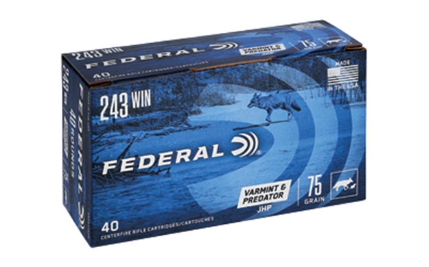 Picture of Fed AM Eagle V&P 243Win 75Gr 40/200