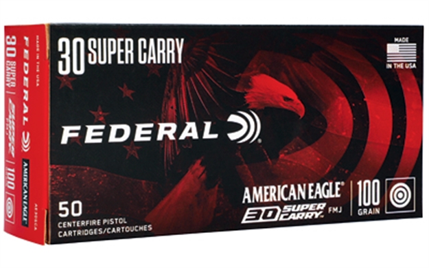 Picture of  Federal Ae30sca American Eagle Handgun 30Super Carry 100Gr Full Metal Jacket 50 Per Box/20 Case 604544678017