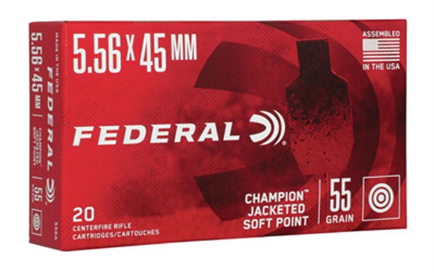Picture of Fed Champion 5.56 55Gr Jsp 20/500 556A 604544687279