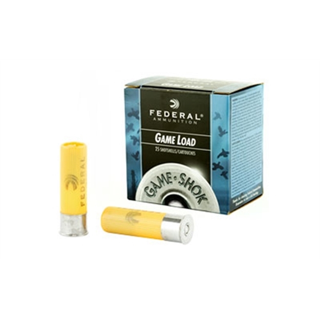 Picture of Federal Game-Shok Upland - Game Shotshell 20 Ga, 2-3/4 In, No. 7-1/2, 7/8Oz, 2.38 Dr, 1210 Fps, 25 Rnd Per Box H200 7.5 029465072773