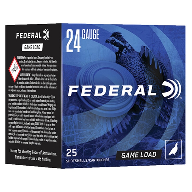 Picture of Fed Game-Shok Heavy Field Shotshells 24 Ga, 2-1/2", 11/16Oz, #8, 1280 Fps, 25 Rnd Box N1248