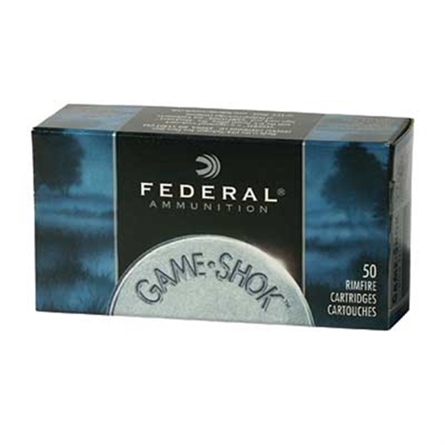 Picture of Federal Game-Shok Rimfire Rifle Ammo 22 Wmr, Jhp, 50 Grains, 1530 Fps, 50 Rounds, Boxed 757