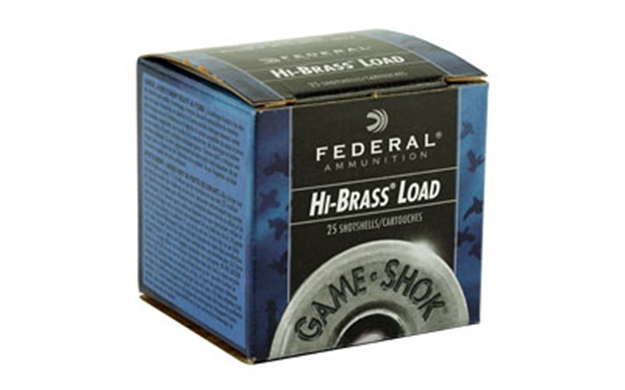Picture of Federal Game-Shok Upland - Hi-Brass Shotshell 410 Ga, 2-1/2 In, No. 6, 1/2Oz, Max Dr, 1200 Fps, 25 Rnd Per Box H412 6 029465008826