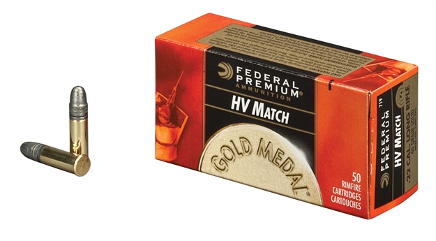 Picture of Federal Gold Medal Rimfire Ammo 22 Lr, Solid, 40 Grains, 1200 Fps, 50 Rounds, Boxed 719 029465057381