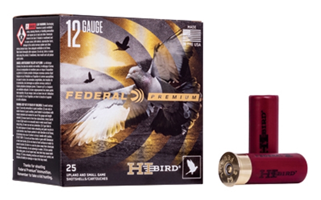 Picture of Federal Hi-Bird Shotshell 12 GA 2 3/4" 3 1/4De 1 1/8Oz 8 1,255 Fps, 25 Rnd Per Box HV128 604544621273