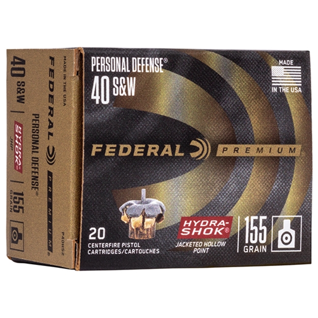 Picture of Fed Hydra-Shok 40S&W 155Gr 20/500