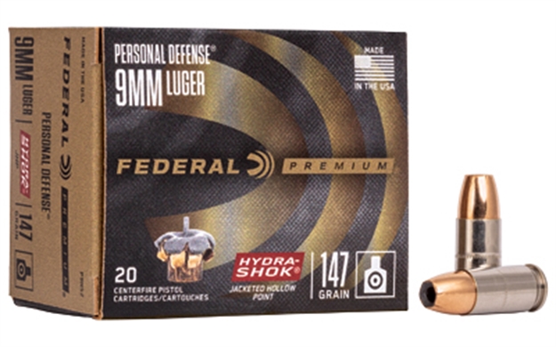 Picture of Fed Hydra-Shok 9Mm 147Gr HP 20/500