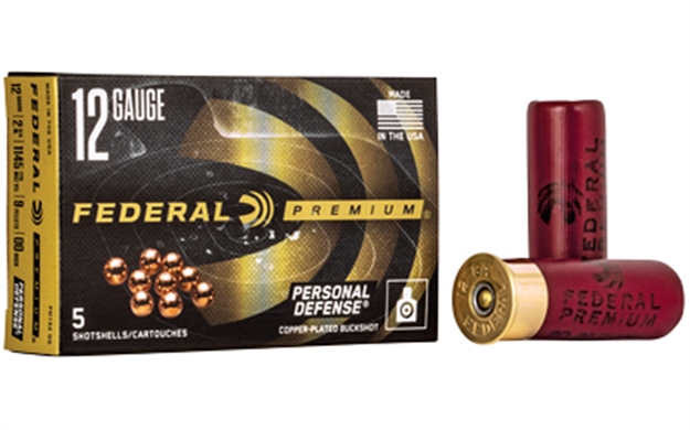 Picture of Federal Premium Personal Defense Shotgun Ammo 12 Ga, 2-3/4 In, 00B, 9 Pellets, 1145 Fps, 5 Rounds, Boxed PD132 00 029465027391