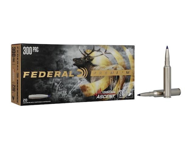 Picture of Fed Terminal Ascent Rifle Ammo 300 Prc, 215 Gr, Nickel Case, 20 Rnd P300PRCTA3 604544673869