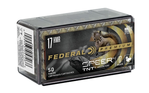 Picture of  Federal P770 Premium Varmint & Predator 17Hmr 17Gr Speer Tnt Jacketed Hollow Point 50 Per Box/60 Case 029465057268