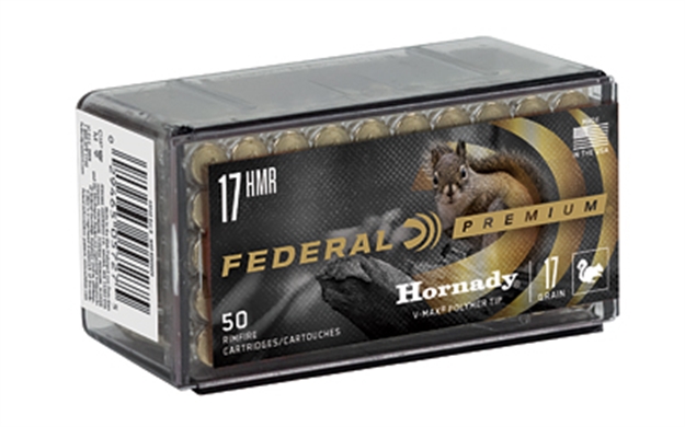 Picture of Federal Vital-Shok Rimfire Rifle Ammo 17 Hmr, V-Max, 17 Grains, 2530 Fps, 50 Rounds, Boxed P771