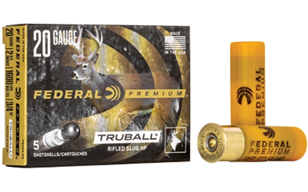 Picture of Federal Pb203rs Premium Vital-Shok Truball 20Gauge 2.75" 3/4Oz Rifledslug Shot 5 Per Box/50 Case PB203 RS 029465025274