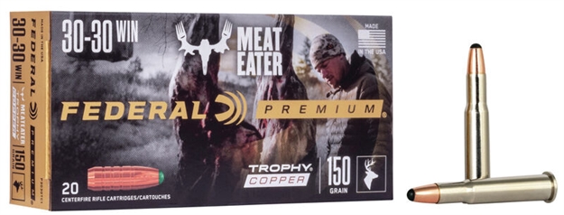Picture of Federal Premium Vital-Shok Rifle Ammo 30-30 Win, T-Copper, 150 Grains, 2300 Fps, 20, Boxed P3030TC1