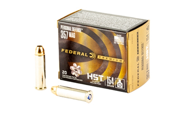Picture of  Federal P357hst1s Premium Personal Defense 357Mag 154Gr Hst Jacketed Hollow Point 20 Per Box/10 Case 604544684360