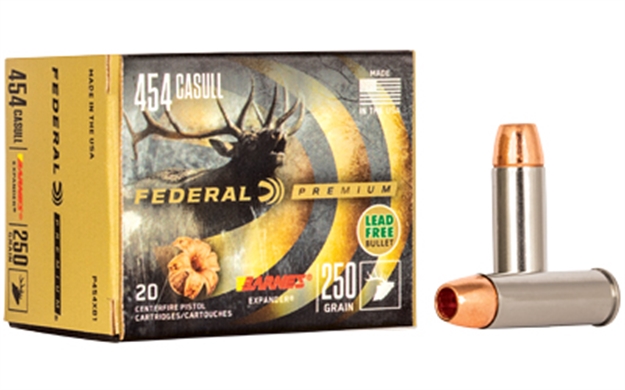 Picture of  Federal P454xb1 Premium  454Casull 250Gr Barnes Expander Brx 20 Per Box/10 Case