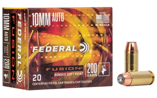 Picture of  Federal F10fs1 Fusion Handgun 10Mmauto 200Gr Fusion Soft Point 20 Per Box/10 Case 604544656152