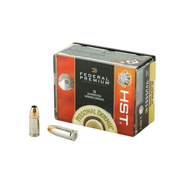 Picture of  Federal P9hst2s Premium Personal Defense 9Mmluger 147Gr Hst Jacketed Hollow Point 20 Per Box/10 Case 604544621075