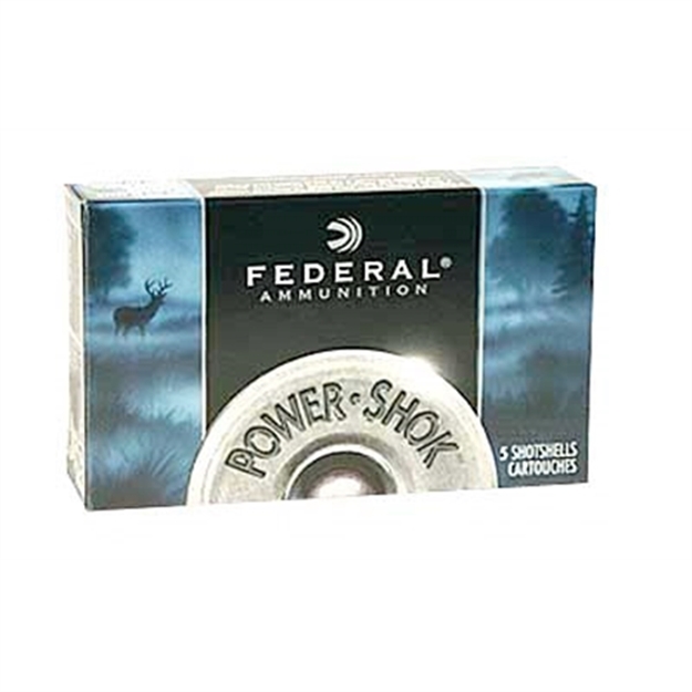 Picture of Federal F103frs Power-Shok Shotshell 10Gauge 3.50" 1 3/4Oz Rifledslug Shot 5 Per Box/50 Case 029465028336 -