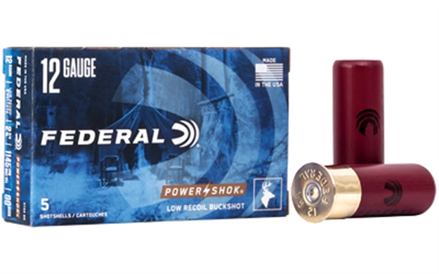 Picture of Federal H13200 Power-Shok Low Recoil 12Gauge 2.75" 9Pellets 1 3/16Oz 00Buckshot 5 Per Box/50 Case H132 00 029465016494