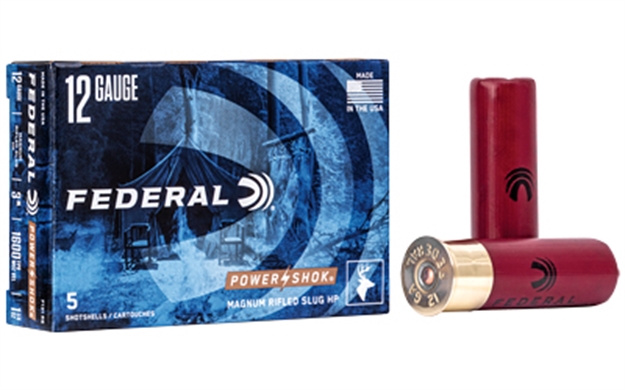 Picture of Federal F131rs Power-Shok Shotshell 12Gauge 3" 1 1/4Oz Rifledslug Shot 5 Per Box/50 Case F131 RS 029465009922