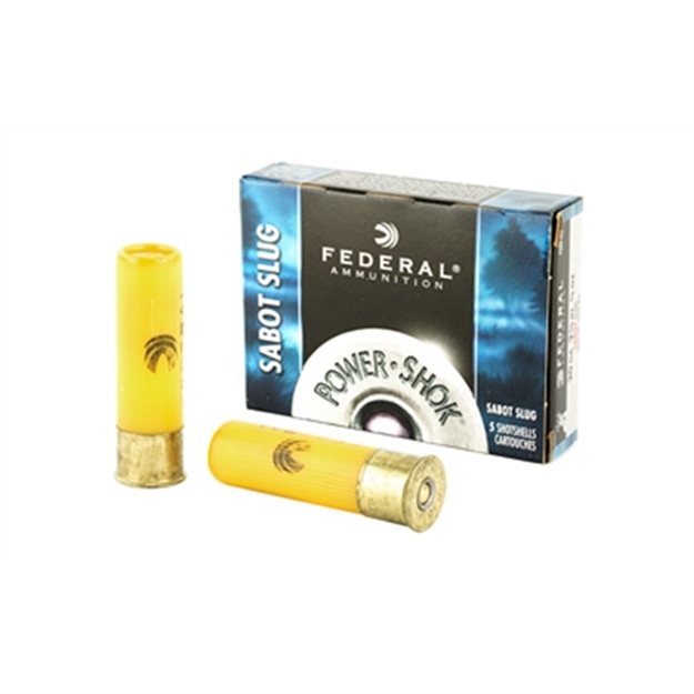 Picture of Federal F203ss2 Power-Shok Shotshell 20Gauge 2.75" 7/8Oz Sabotslug Shot 5 Per Box/50 Case F203 SS2 029465027384