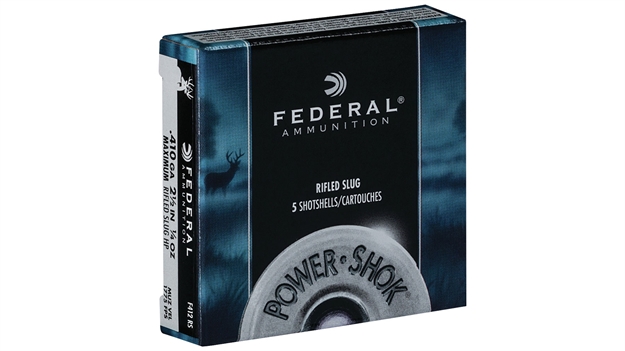 Picture of Federal F412rs Power-Shok Shotshell 410Gauge 2.50" 1/4Oz Rifledslug Shot 5 Per Box/50 Case F412 RS 029465009991
