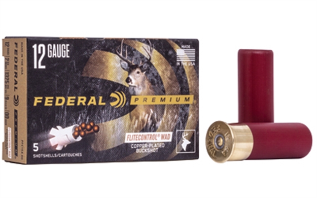 Picture of Federal Premium Vital-Shok Buckshot 12 Ga, 2-3/4 In, 00B, 9 Pellets, 1325 Fps, 5 Rounds, Boxed PFC154 00