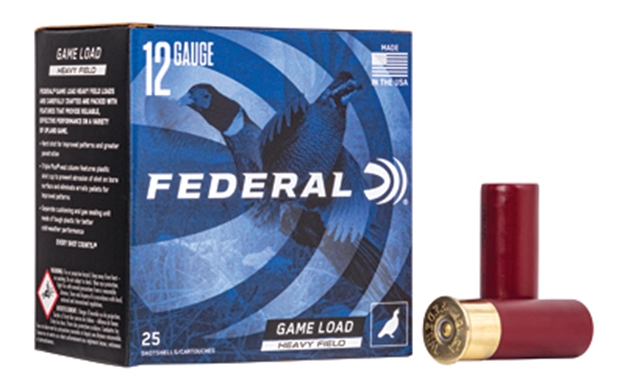 Picture of Federal Game-Shok Upland - Heavy Field Shotshell 12 Ga, 2-3/4 In, No. 6, 1-1/4Oz, 3.19 Dr, 1220 Fps H125 6