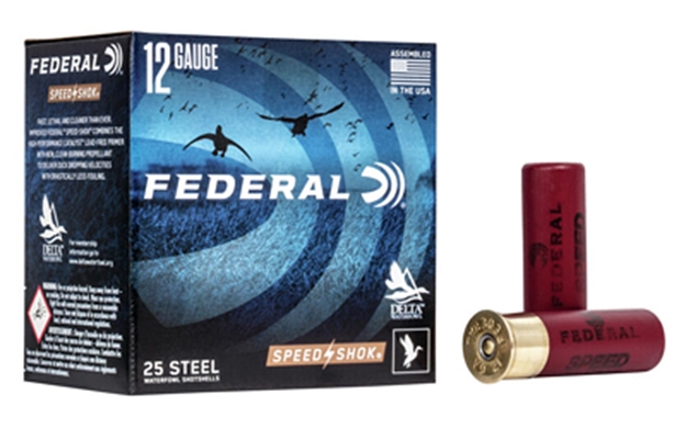 Picture of Federal Speed Shok Waterfowl Shotshell 12 GA 3" 1 1/4Oz 2 25 Rnd Per Box WF142 2