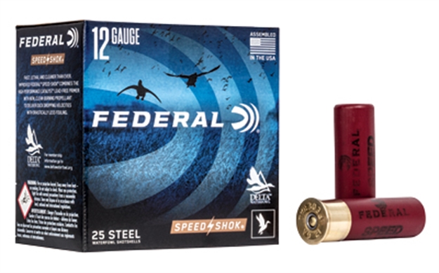 Picture of Federal Speed-Shok Waterfowl Shotshell 12 Ga, 3 In, No. 4, 1-1/8Oz, 4.56 Dr, 1550 Fps, 25 Rnd Per Box WF143 4