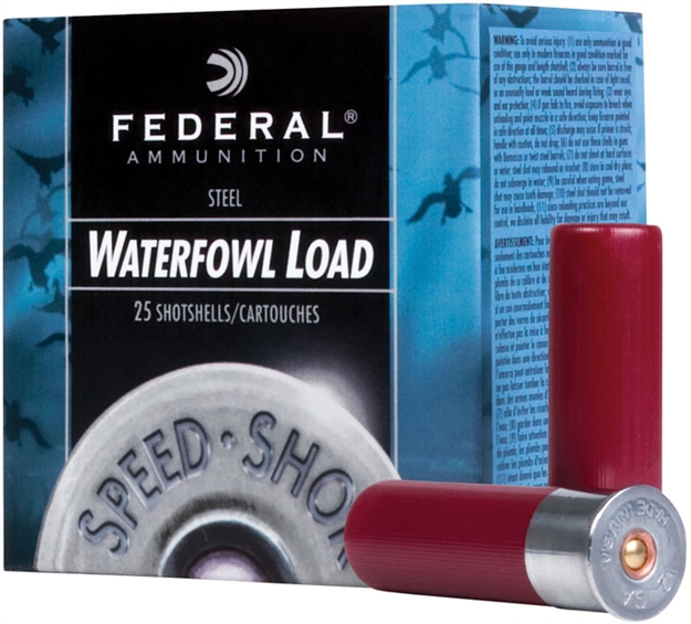 Picture of Federal Speed-Shok Waterfowl Shotshell 12 Ga, 3-1/2 In, No. Bb, 1-3/8Oz, 4.94 Dr, 1550 Fps, 25 Rnd Per Box WF133 BB