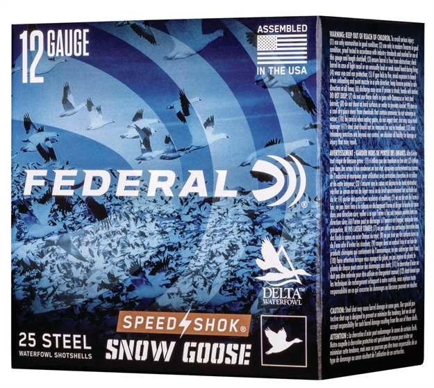 Picture of Federal Speed Shok Waterfowl Shotshell, 12 Ga, 3", 1-1/4Oz, 1450Fps #2, "Snow Goose", 25 Round Box WF142SG 2 604544651720