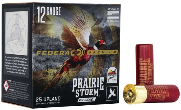 Picture of Fed Prairie Storm Upland FS Lead Shotshell 12 Ga, 3" Max, 1-5/8 Oz, #5 FS Lead, 25 Rnd PFX129FS6 604544626469