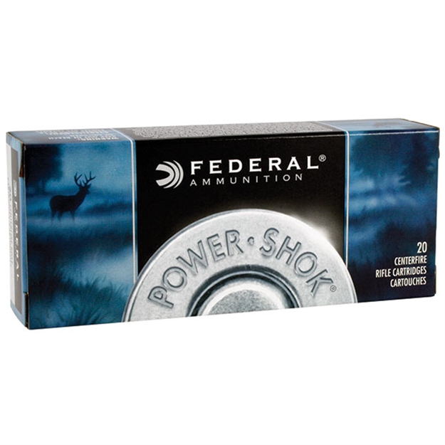 Picture of Federal 270A Power-Shok  270Win 130Gr Jacketed Soft Point 20 Per Box/10 Case 029465084356 -