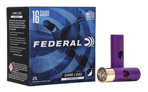 Picture of Federal Game-Shok Upland - Hi-Brass Shotshell 16 Ga, 2-3/4 In, No. 7-1/2, 1-1/8Oz, 3.22 Dr, 1295 Fps H163 7.5