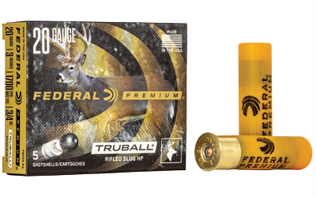 Picture of Federal Pb209rs Premium Vital-Shok Truball 20Gauge 3" 3/4Oz Rifledslug Shot 5 Per Box/50 Case PB209 RS 029465029791