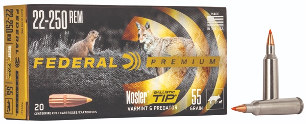 Picture of Federal 22-250 55Gr Nbt V-Shok