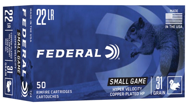 Picture of Federal 22Lr 31Gr Hyper V Cphp Game-Shok 500Rd 724