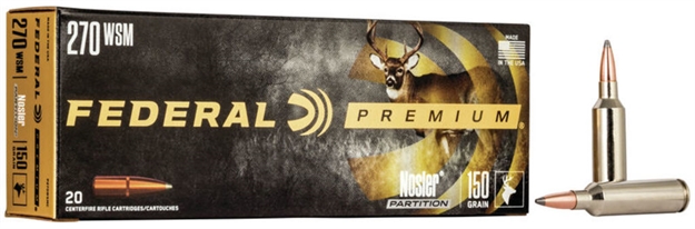 Picture of Federal 270Wsm 150Gr Nos Par V-Shok