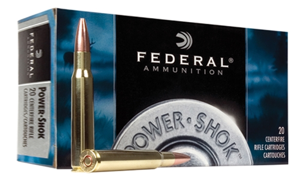 Picture of Federal Power-Shok Rifle Ammo 300 Sav, Sp, 180 Grains, 2350 Fps, 20, Boxed 029465084639 -