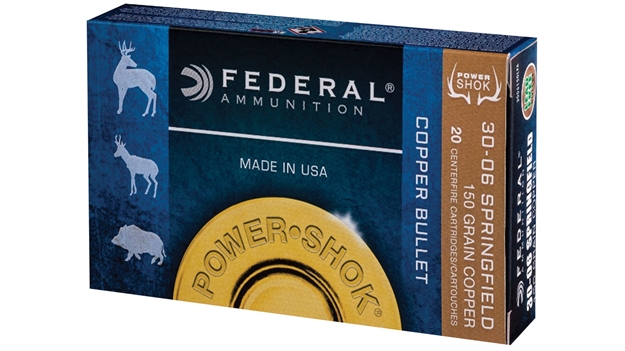 Picture of Federal Power-Shok Rifle Ammo 300 Blk 150 GR Copper, 20/Box